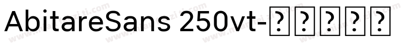 AbitareSans 250vt字体转换